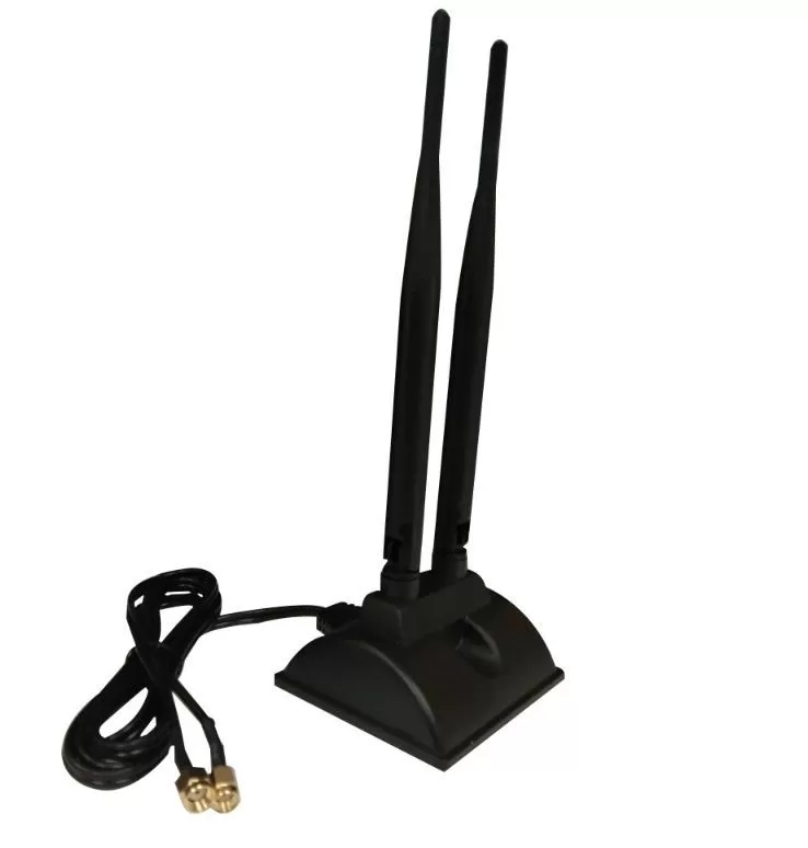 2.4G/5.8G 5dbi High Gain WiFi Antenna , High Gain Dual Band Wifi Antenna