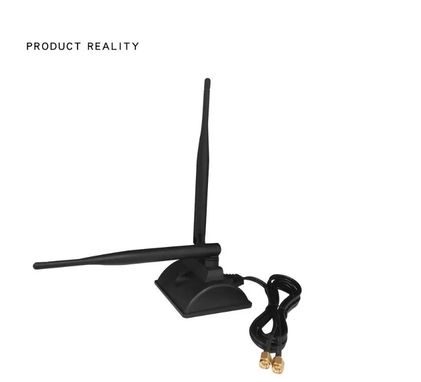 2.4G/5.8G 5dbi High Gain WiFi Antenna , High Gain Dual Band Wifi Antenna