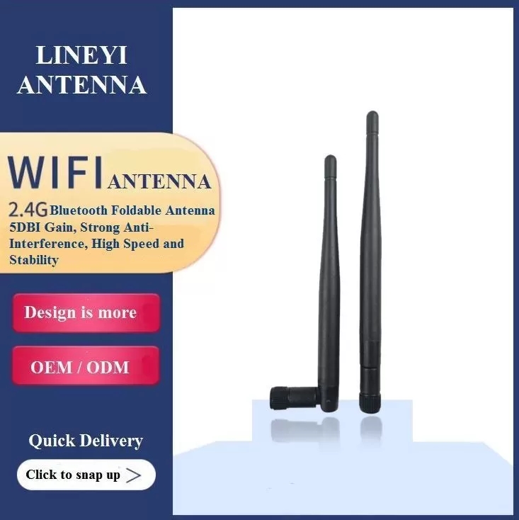 3dbi Bluetooth Folding 2.4G High Gain Wireless Antenna