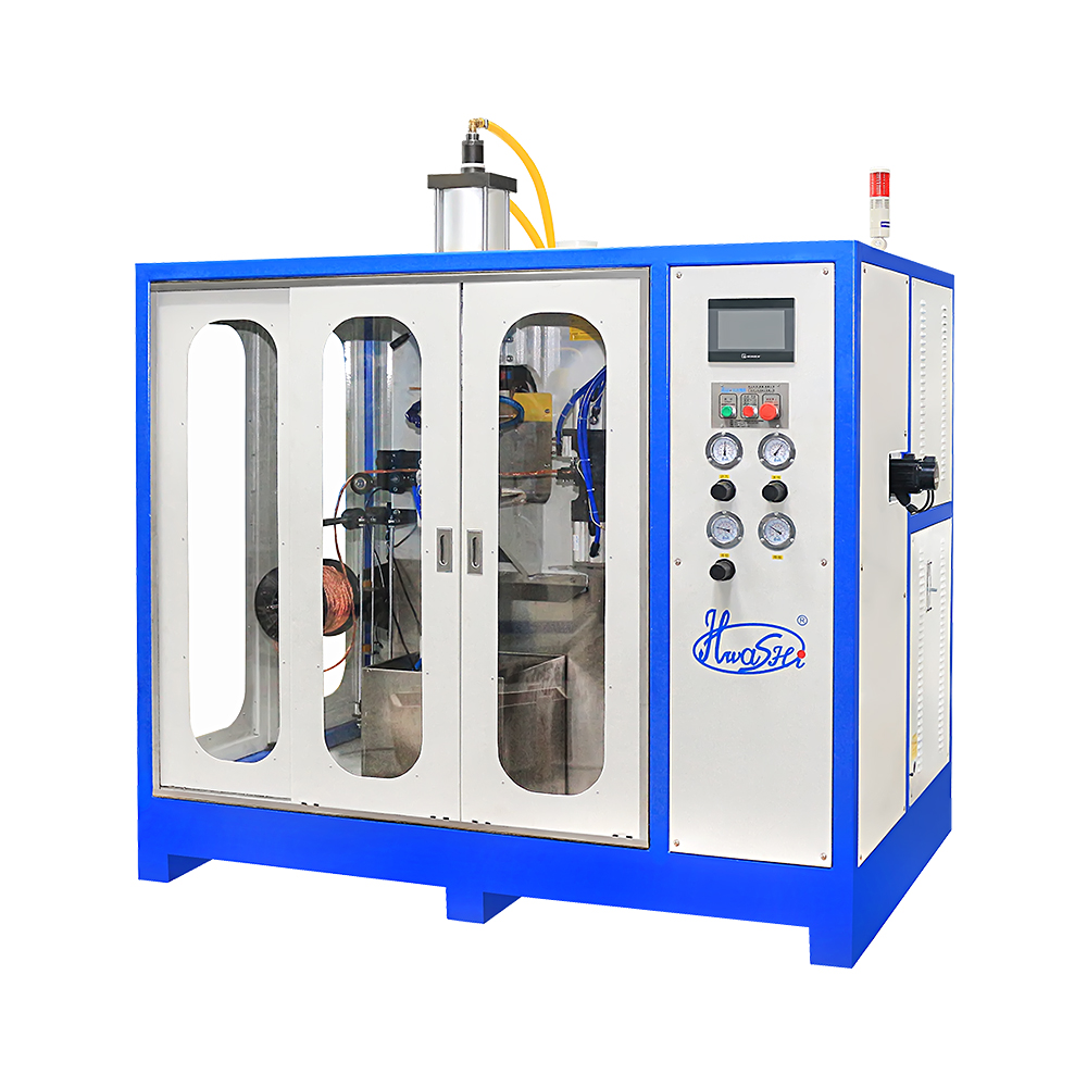 铜编织线自动压方焊接剪切一体机