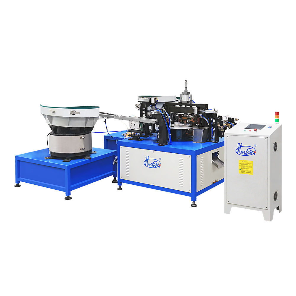 角磨机防护罩多工位自动送料焊接专机