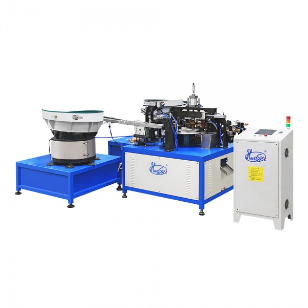 角磨机防护罩多工位自动送料焊接专机