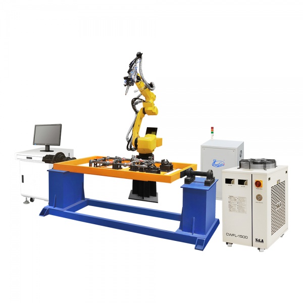 毛巾架激光焊接机械人事情站