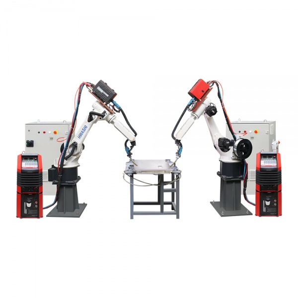 铝板外壳双工位铝焊机械人