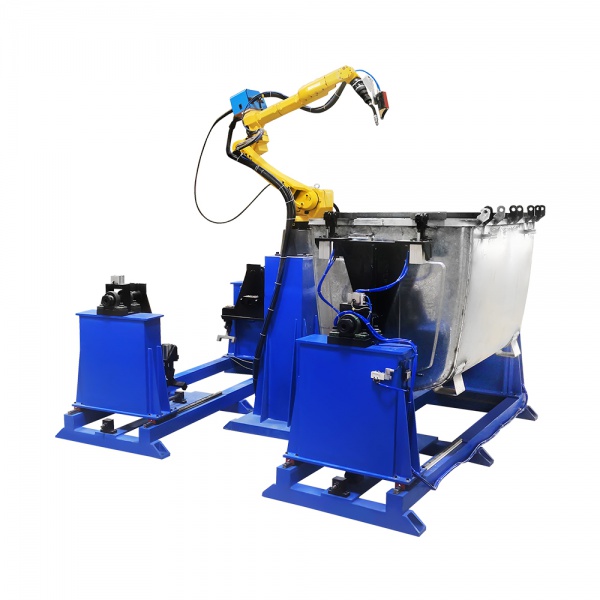 金属垃圾桶焊接机械人事情站