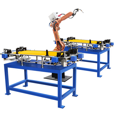 不锈钢置物架焊接机械人事情站