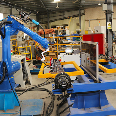 金属管架焊接机械人事情站