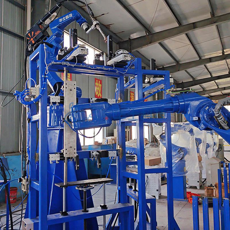 ?导电杆焊接机械人事情站