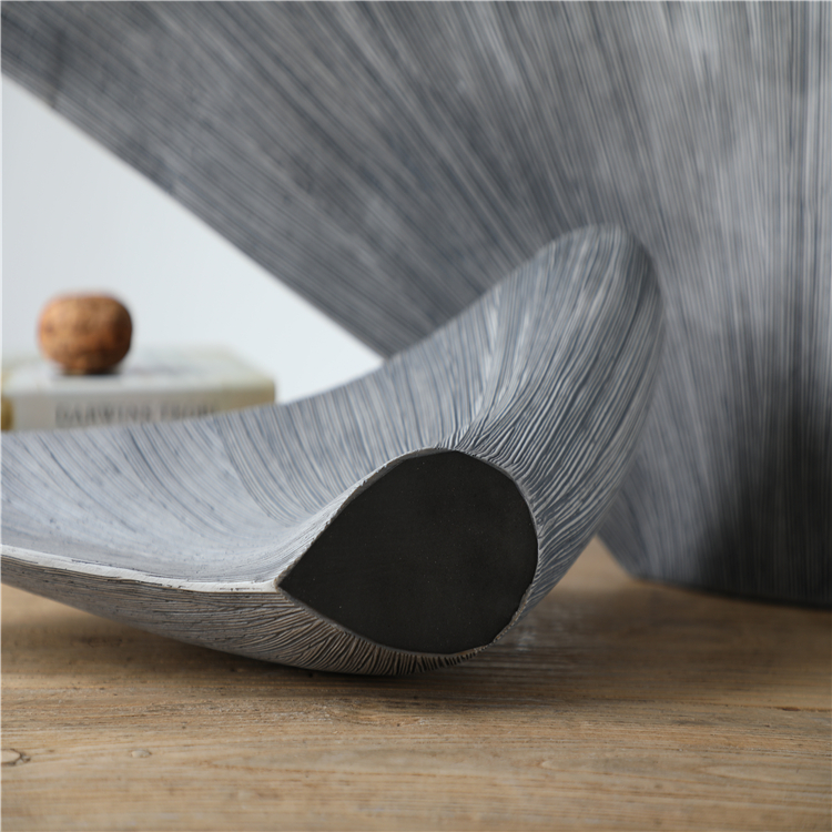 Manufacturer Artificial Flower Vase Embossed Grey Designer Colored Floral Vases