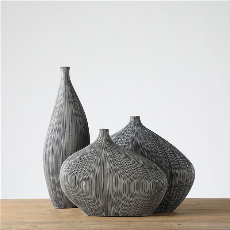 Hot Sale Home Decoration Modern Table Resin Flower Vase