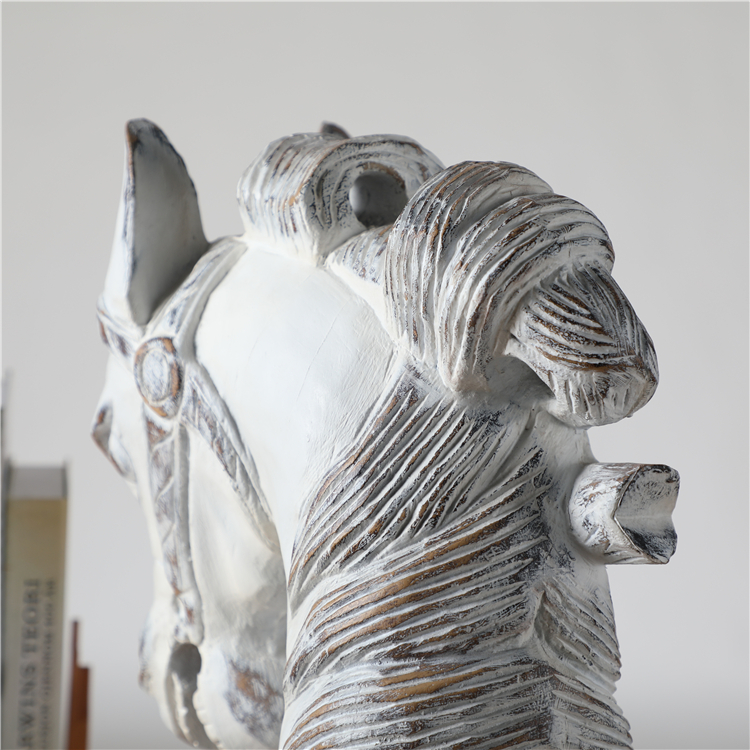 2019 Home Business Retro Decoration Animal Horse Art Auspicious Resin Ornaments Horse Sculpture Statue