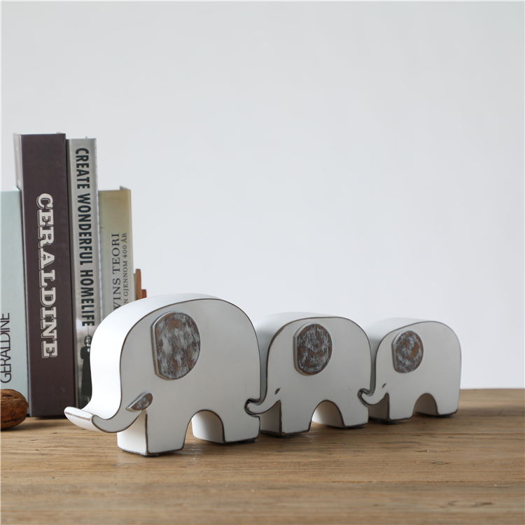 Wholesale White elephant Statue Resin Craft Home Decoration