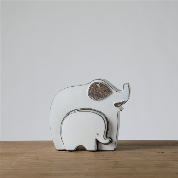 Wholesale White elephant Statue Resin Craft Home Decoration