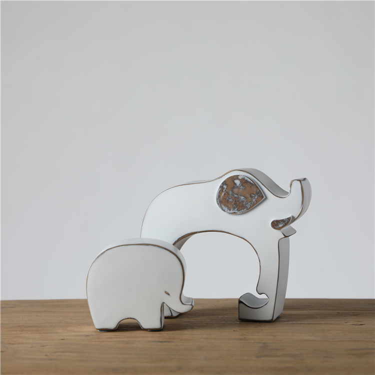 Wholesale White elephant Statue Resin Craft Home Decoration