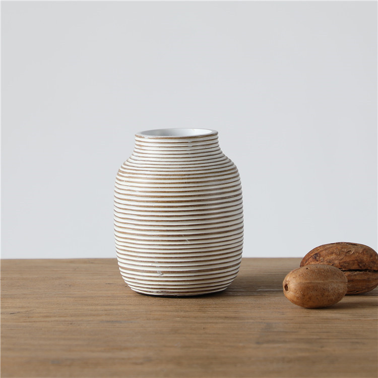 European style round small flower vases desktop decor flower vase for home decor