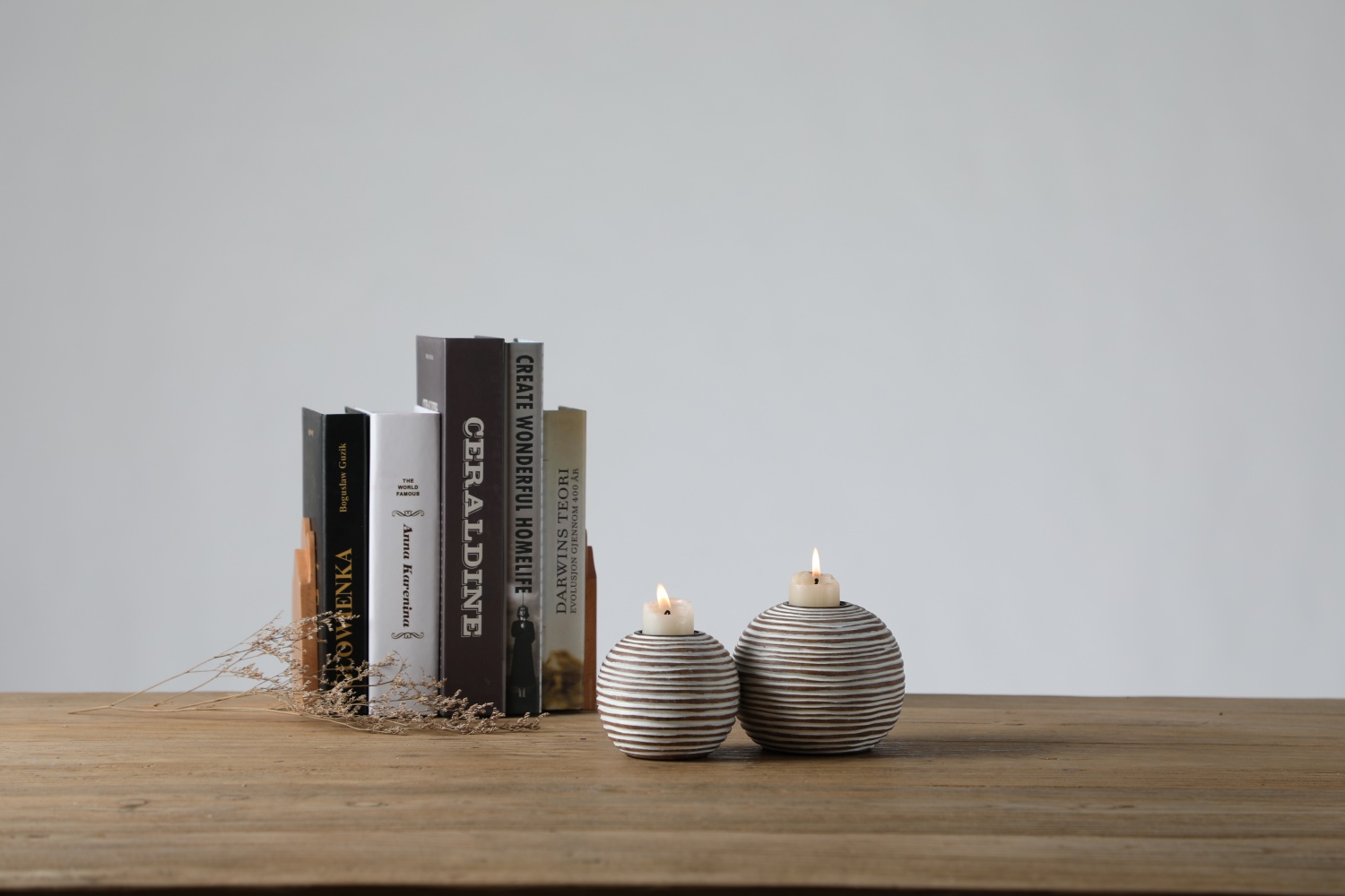 Hot selling luxury tealight candle holder home decoration with candle holder tray