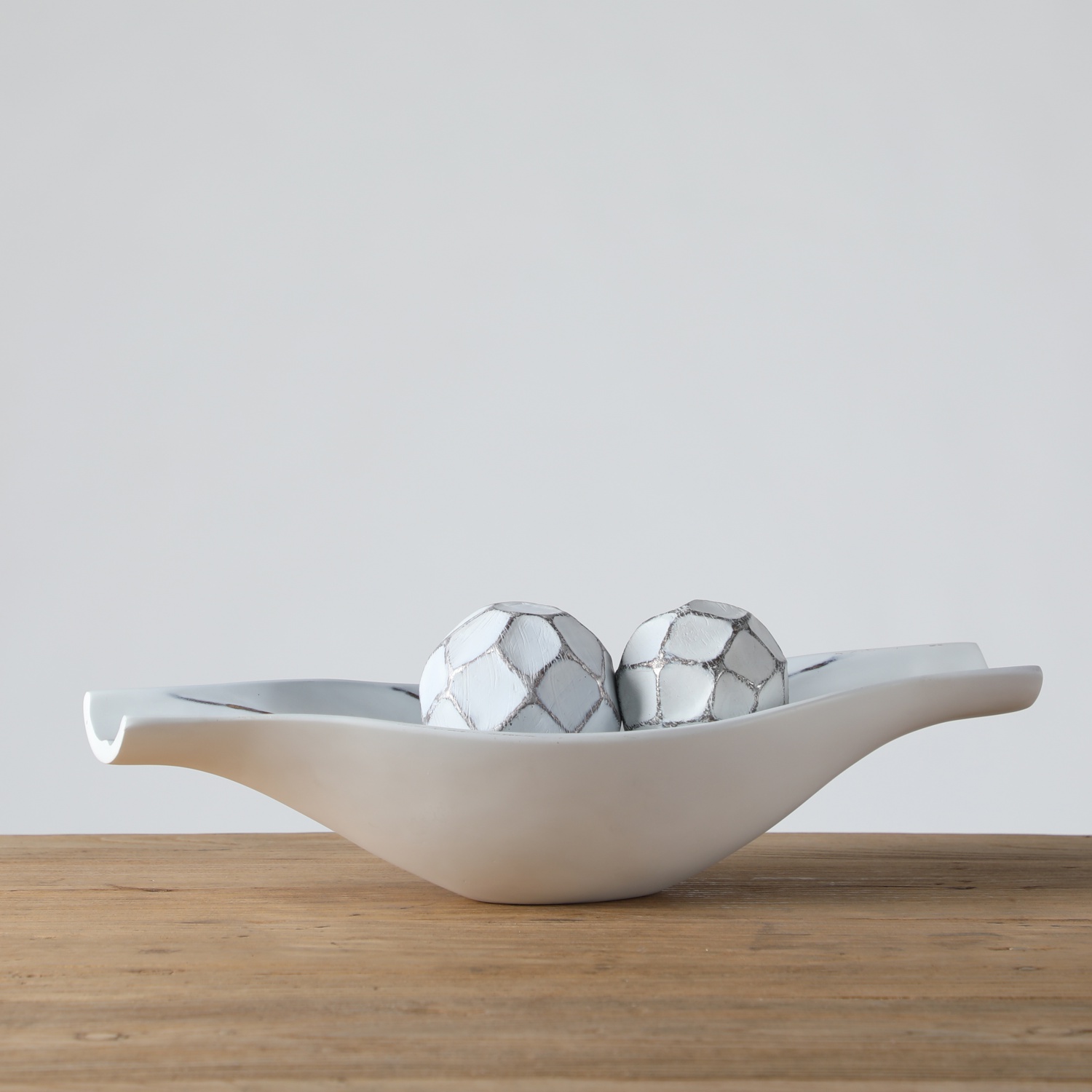 Elegant Home Decor Craft Balls And Tray Homemade Ornaments For Living Room