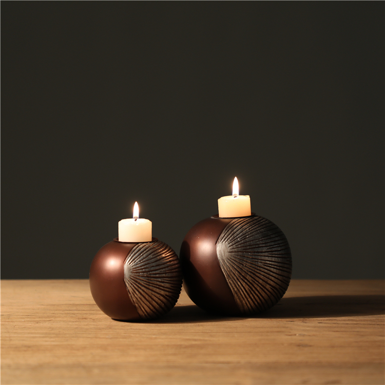 Nordic Home Decoration Tea Light Wooden Candle Stand Candle Holder For Home Decor