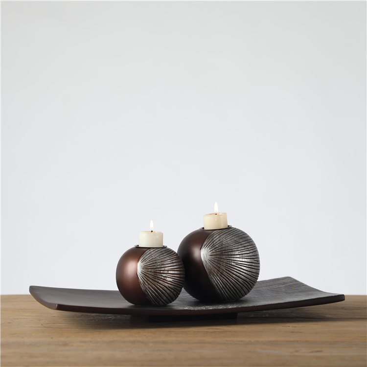 Nordic Home Decoration Tea Light Wooden Candle Stand Candle Holder For Home Decor