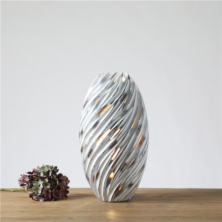 Home study polyresin home hotel decor desk night lamps bedside lamp for home decor