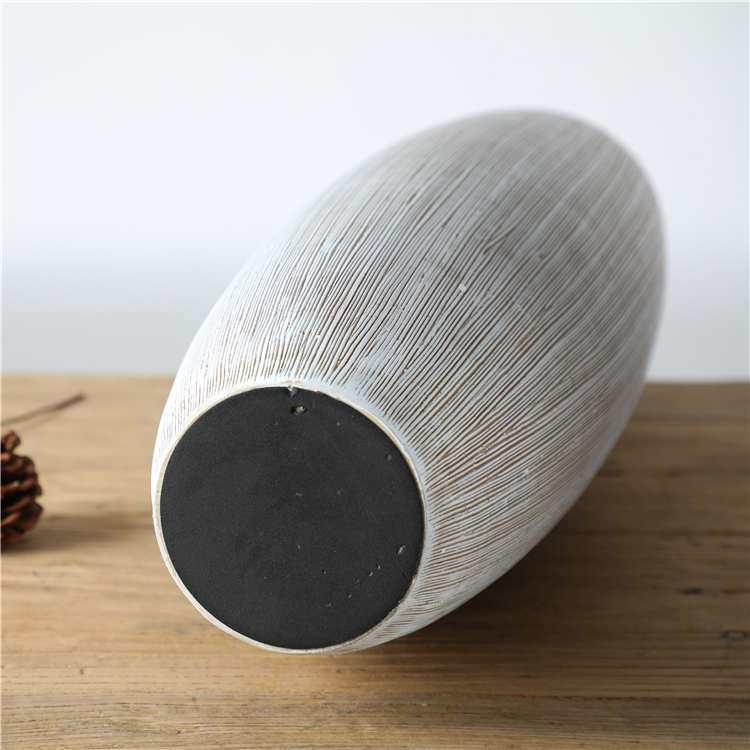 Wholesale Large Polyresin Fashion Vase Home Decorative Flower Vase Nordic Floor Standing Vase