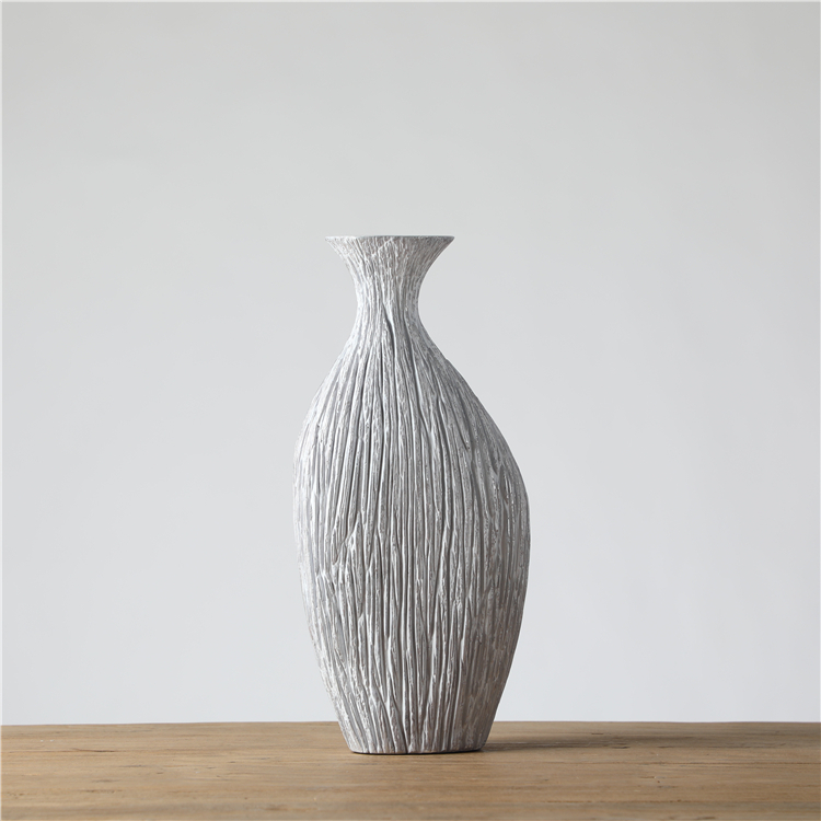 Europe Style Home Goods Flower Polyresin Decorative Table Luxury Vase