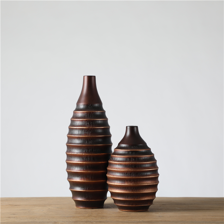 Nordic Ribbed Designer Floor Vases Flower Vase Handmade Designs