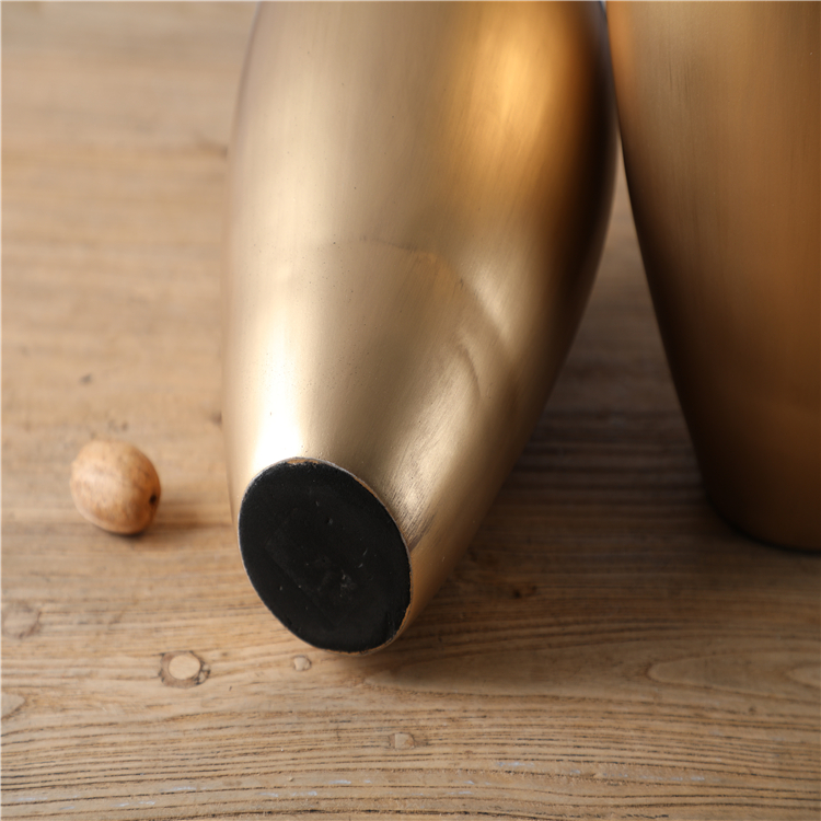 Europe Home Decorations Polyresin Desktop Decor Gold Vase Handmade Design Floor Tall Vase Decor