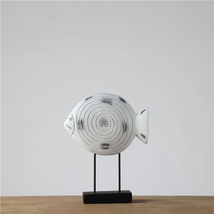 Nordic Style Luxury Elegant Retro Home fish Resin Decoration Craft