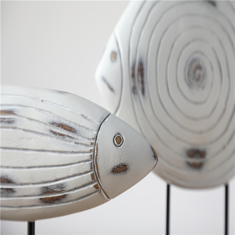 Nordic Style Luxury Elegant Retro Home fish Resin Decoration Craft