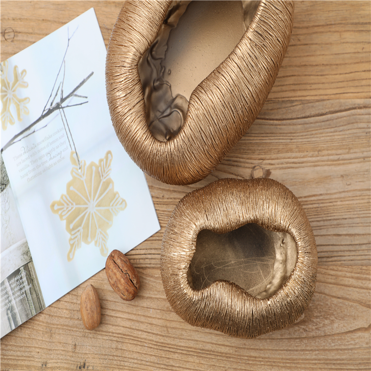 High Quality Decorative Polyresin Indoor Flower Vase Decor Plant Pot Resin Luxury Gold Flower Vase