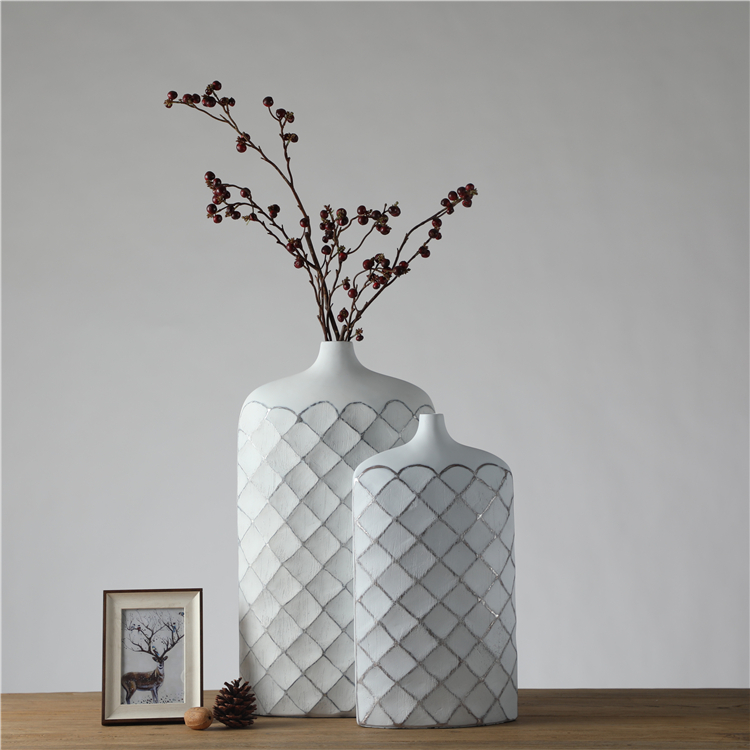 wholesale nordic style white flower arrangement vase for decor