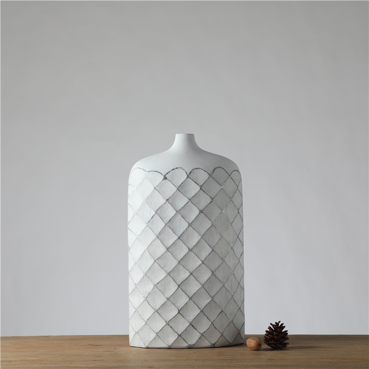 wholesale nordic style white flower arrangement vase for decor