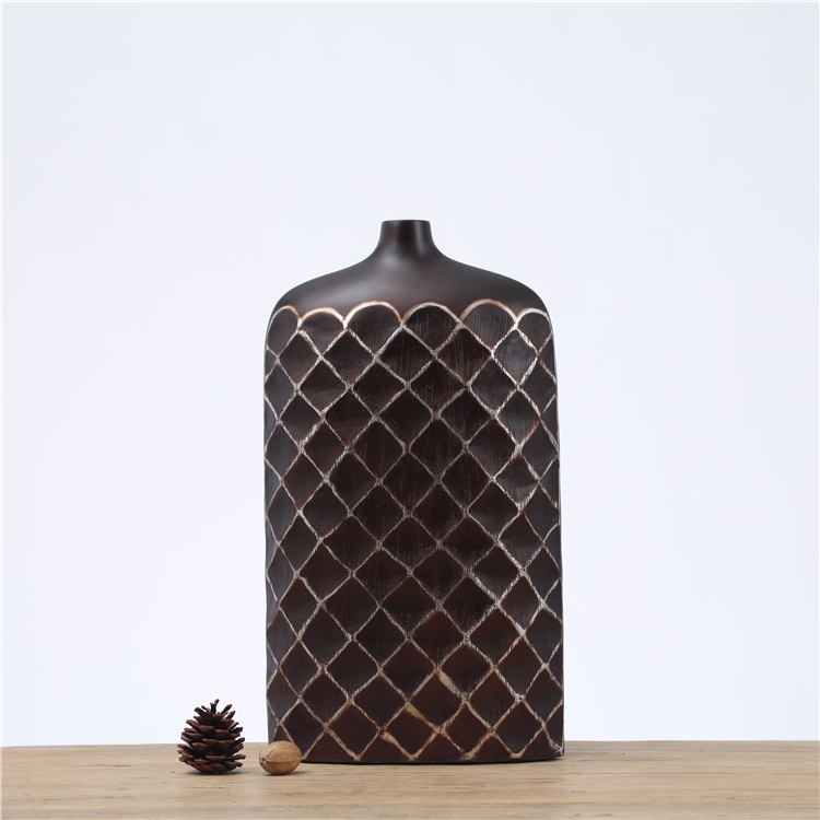 Wholesale carved luxury decoration flower vases for decor