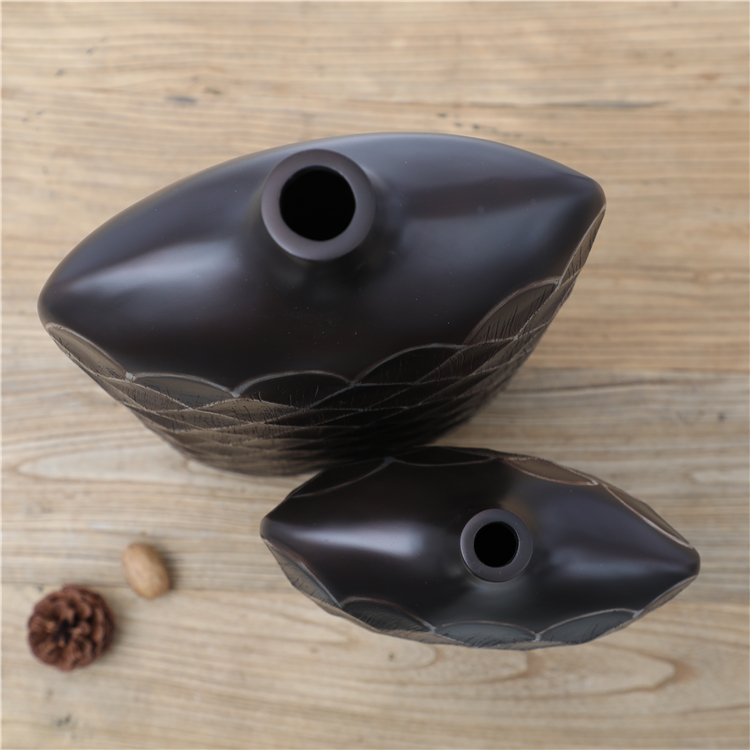 Wholesale carved luxury decoration flower vases for decor