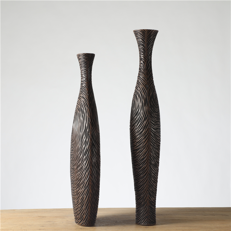 Wholesale New China Europe Style Durable Tall Polyresin Floor Home Vase