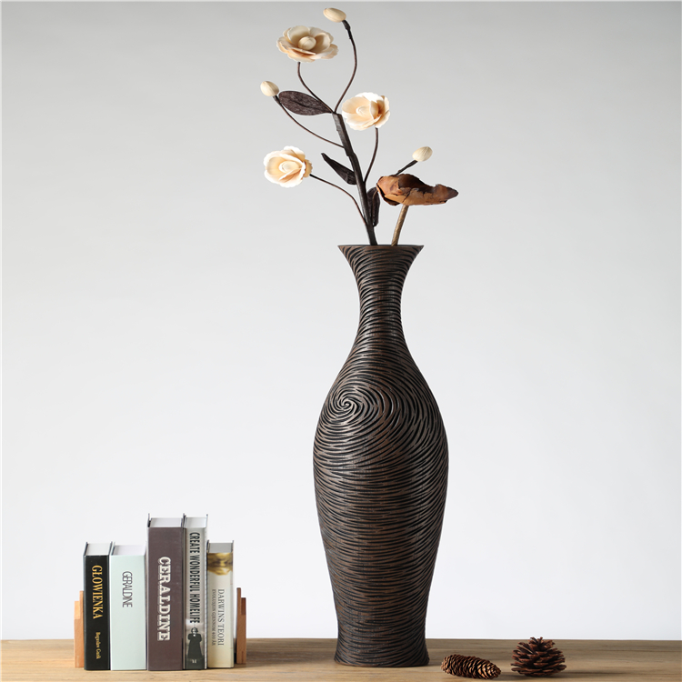 Wholesale New China Europe Style Durable Tall Polyresin Floor Home Vase