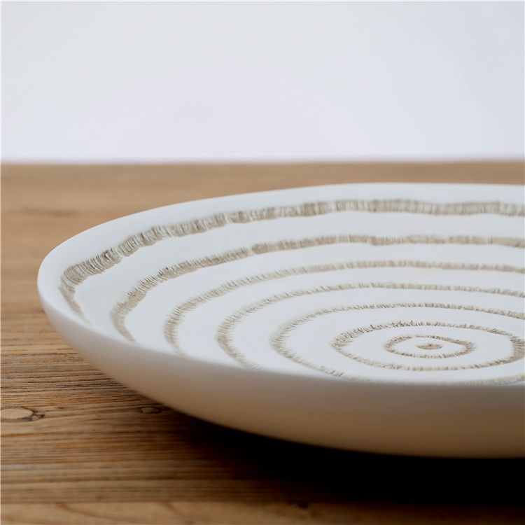 wholesale Home Decoration Craft Tray Ornament resin Plate With Ball