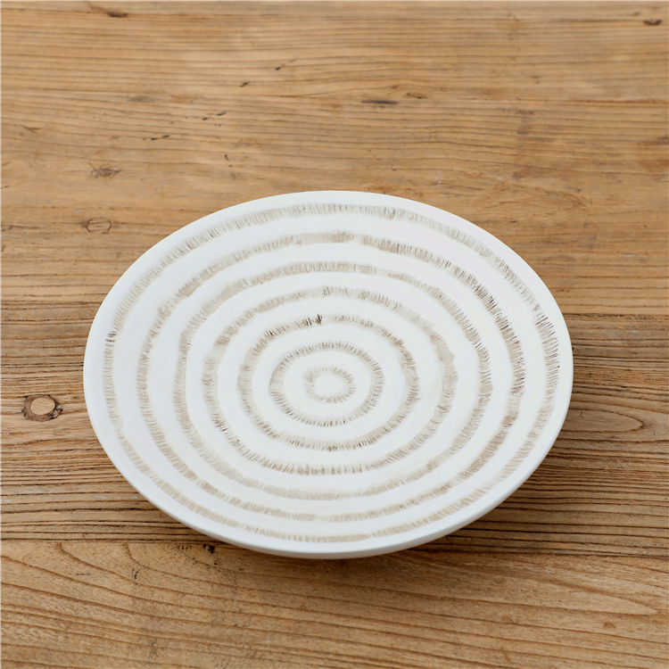 wholesale Home Decoration Craft Tray Ornament resin Plate With Ball