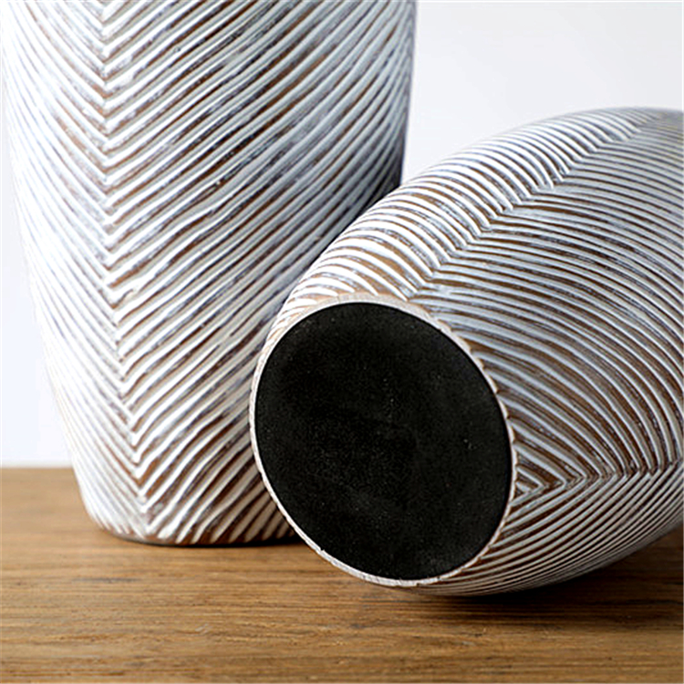 Hot Sale Home Decor Polyresin Decorative Large Vase White Tall Floor Vase