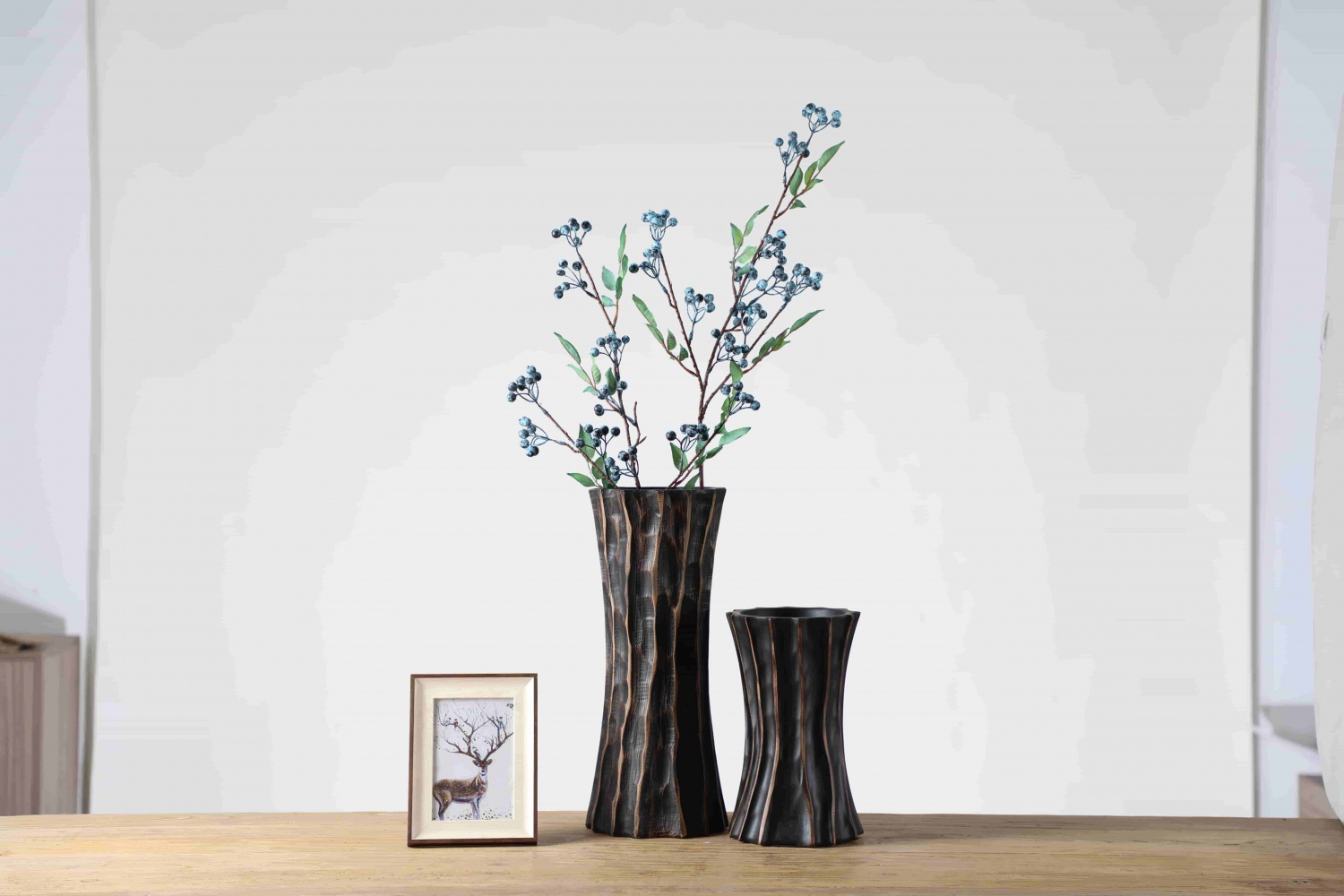 High quality modern luxury vases home decoration tabletop resin flower vase / wedding vases