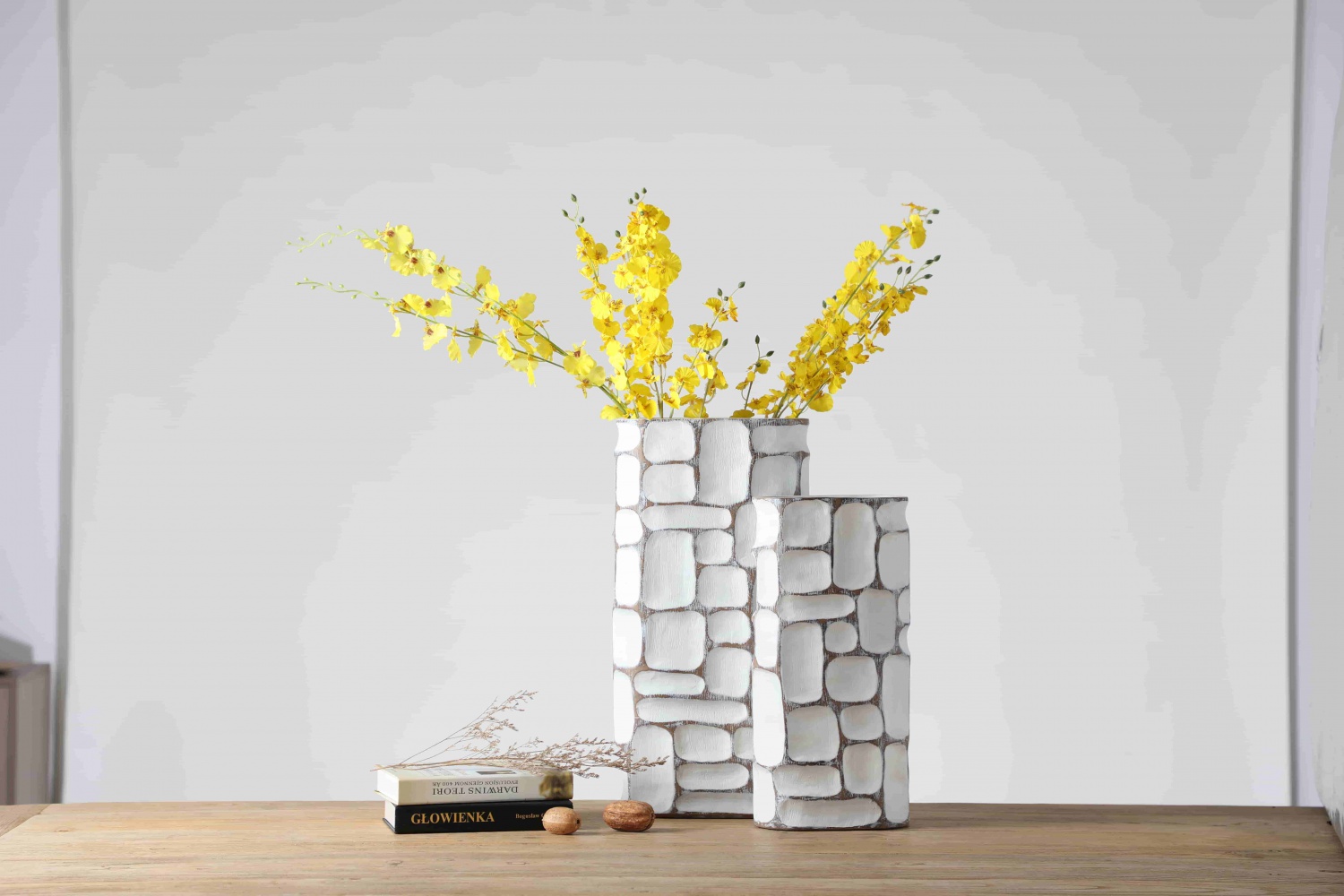 Wholesale Nordic Handmade White Vase Home Wedding Centerpiece White Floreros Flower Vase For Home Decor