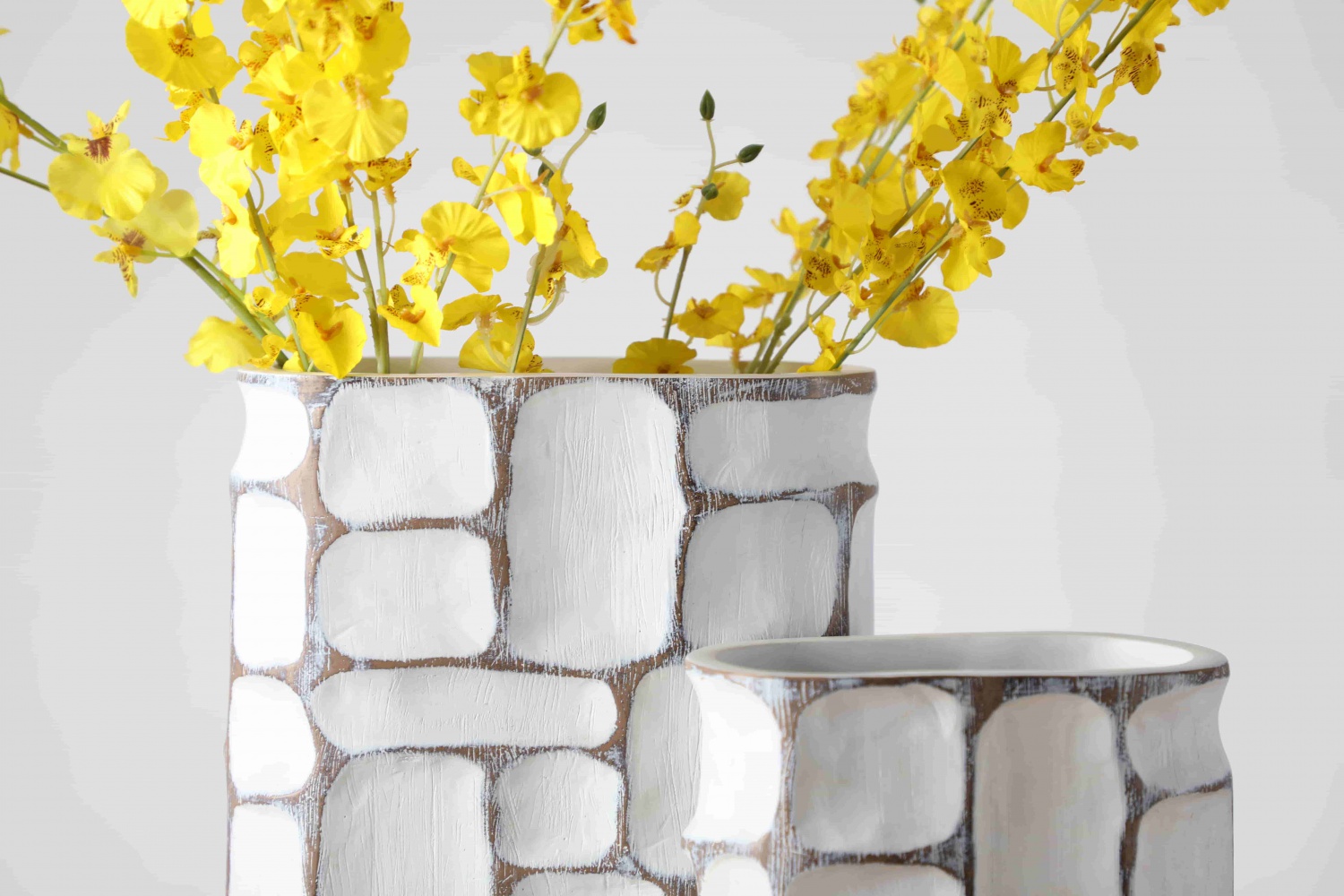 Wholesale Nordic Handmade White Vase Home Wedding Centerpiece White Floreros Flower Vase For Home Decor