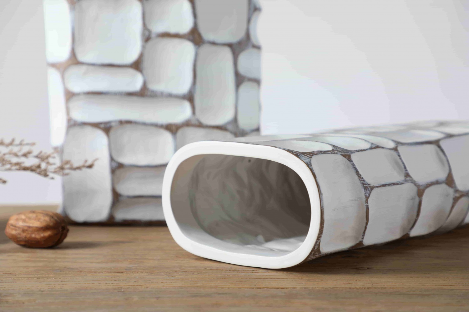 Wholesale Nordic Handmade White Vase Home Wedding Centerpiece White Floreros Flower Vase For Home Decor