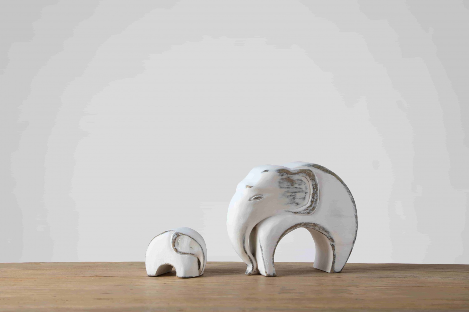 Home Interiors Resin Family Ornaments Craft Decoration Elephant Statues