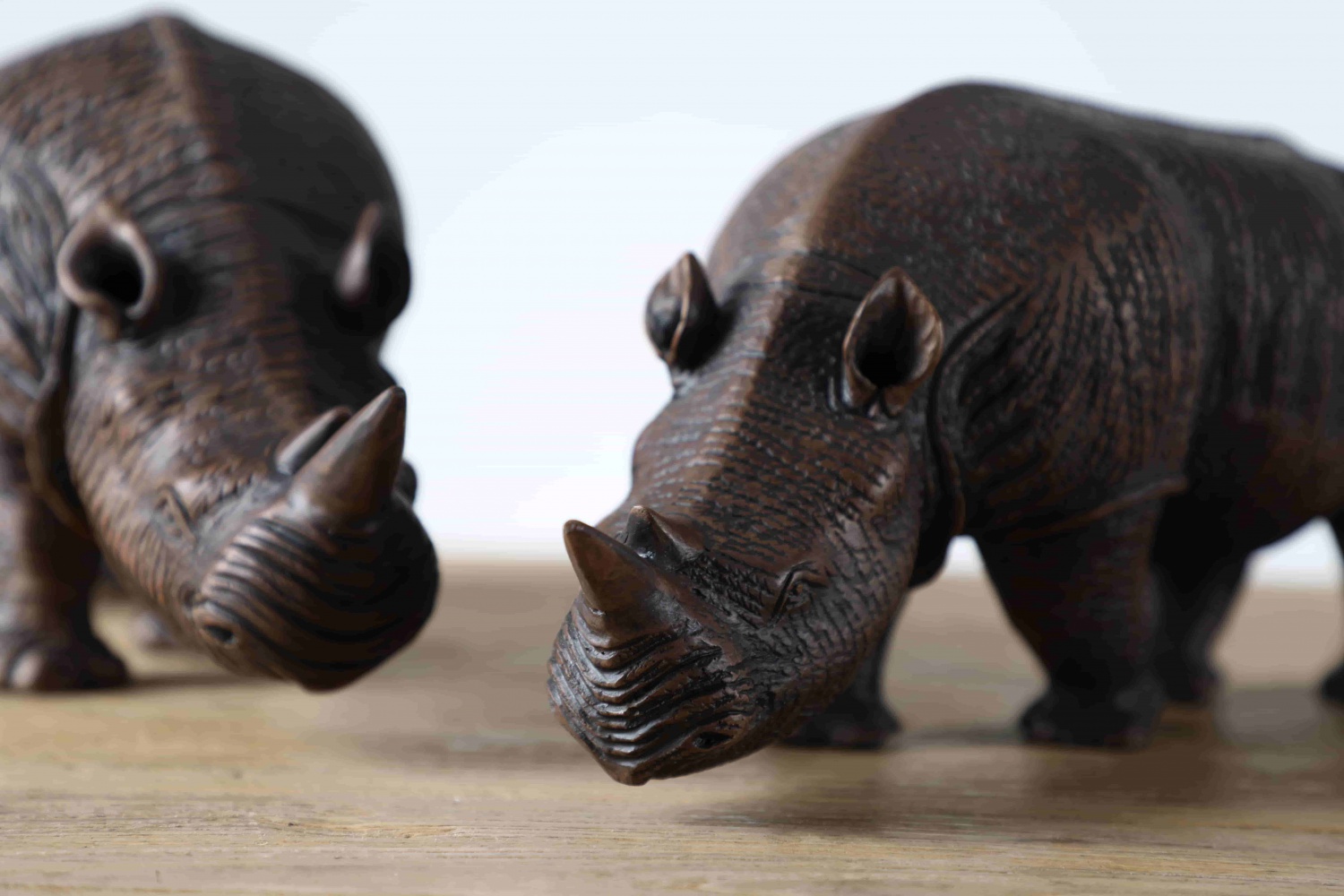 Decorative Items Art Craft Animal Ornaments Rhinoceros Sculpture For Living Room
