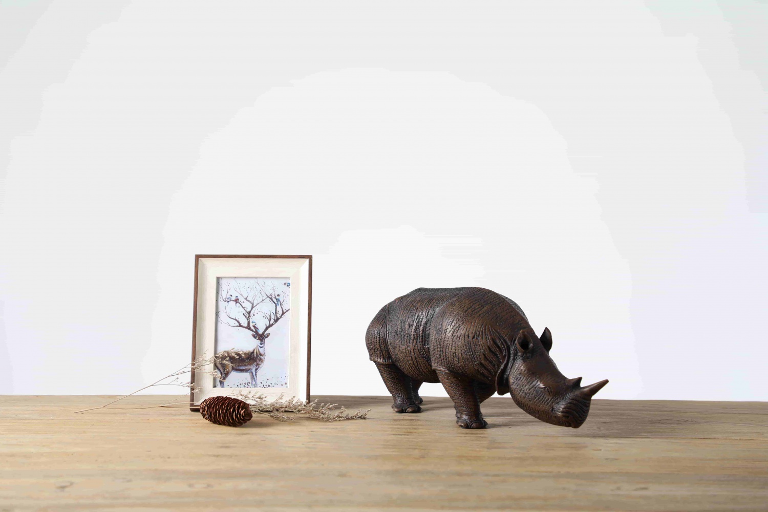 Decorative Items Art Craft Animal Ornaments Rhinoceros Sculpture For Living Room