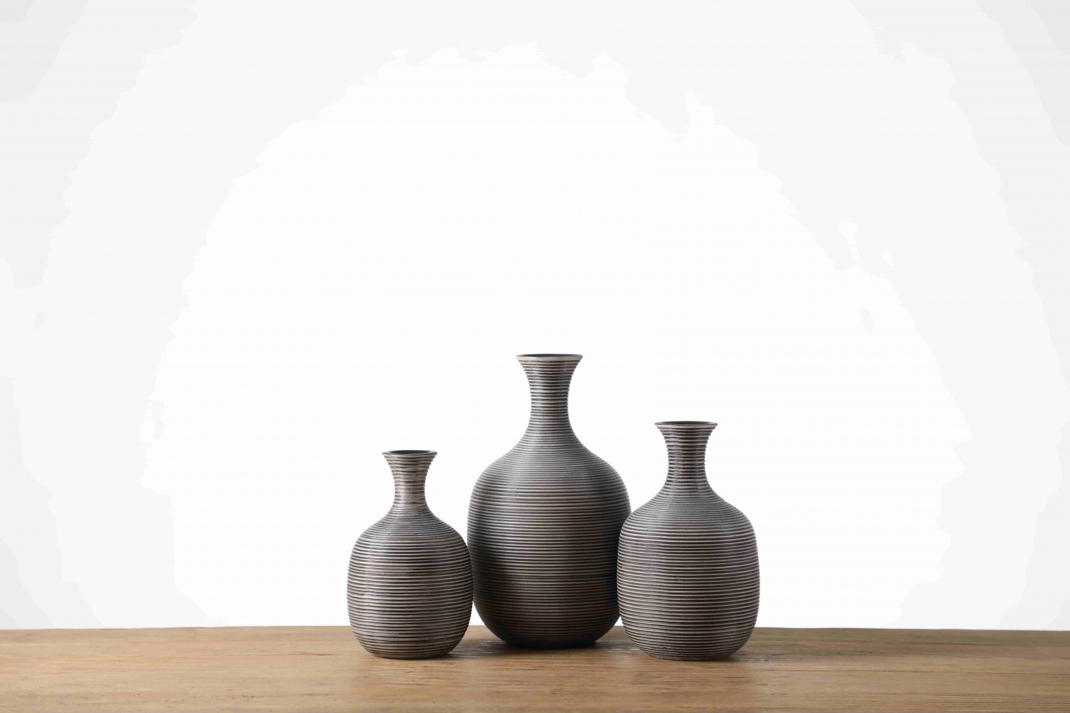 Wholesale Luxury modern Resin Home Decoration Vase Gray