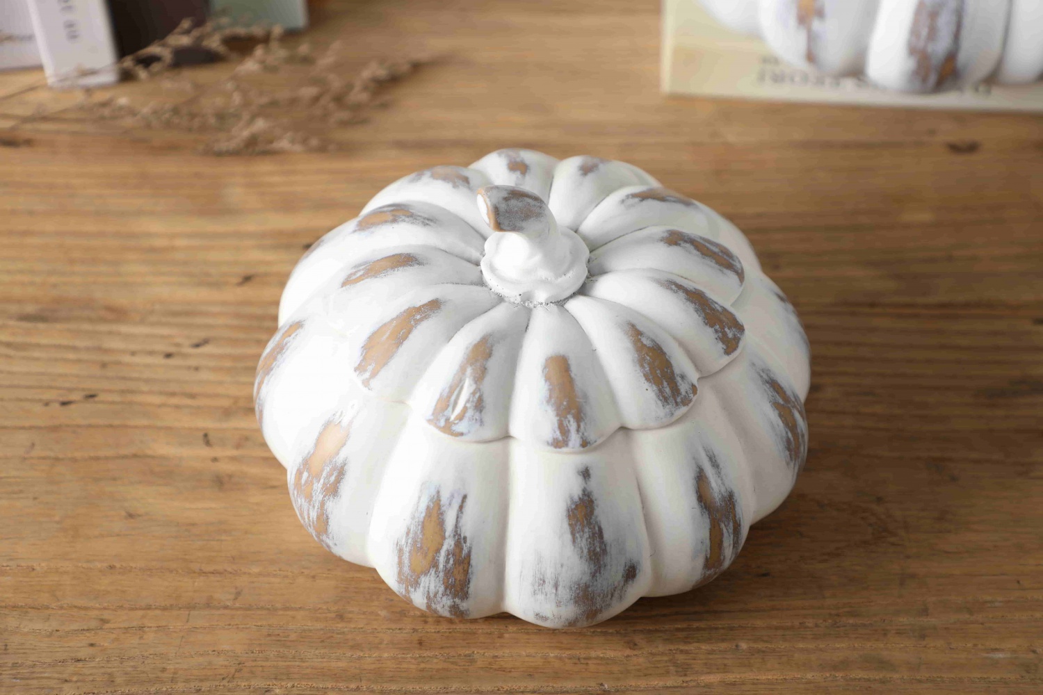 Supplies Polyresin Interesting Funny White Fruits Pumpkin Resin Craft Home Decor