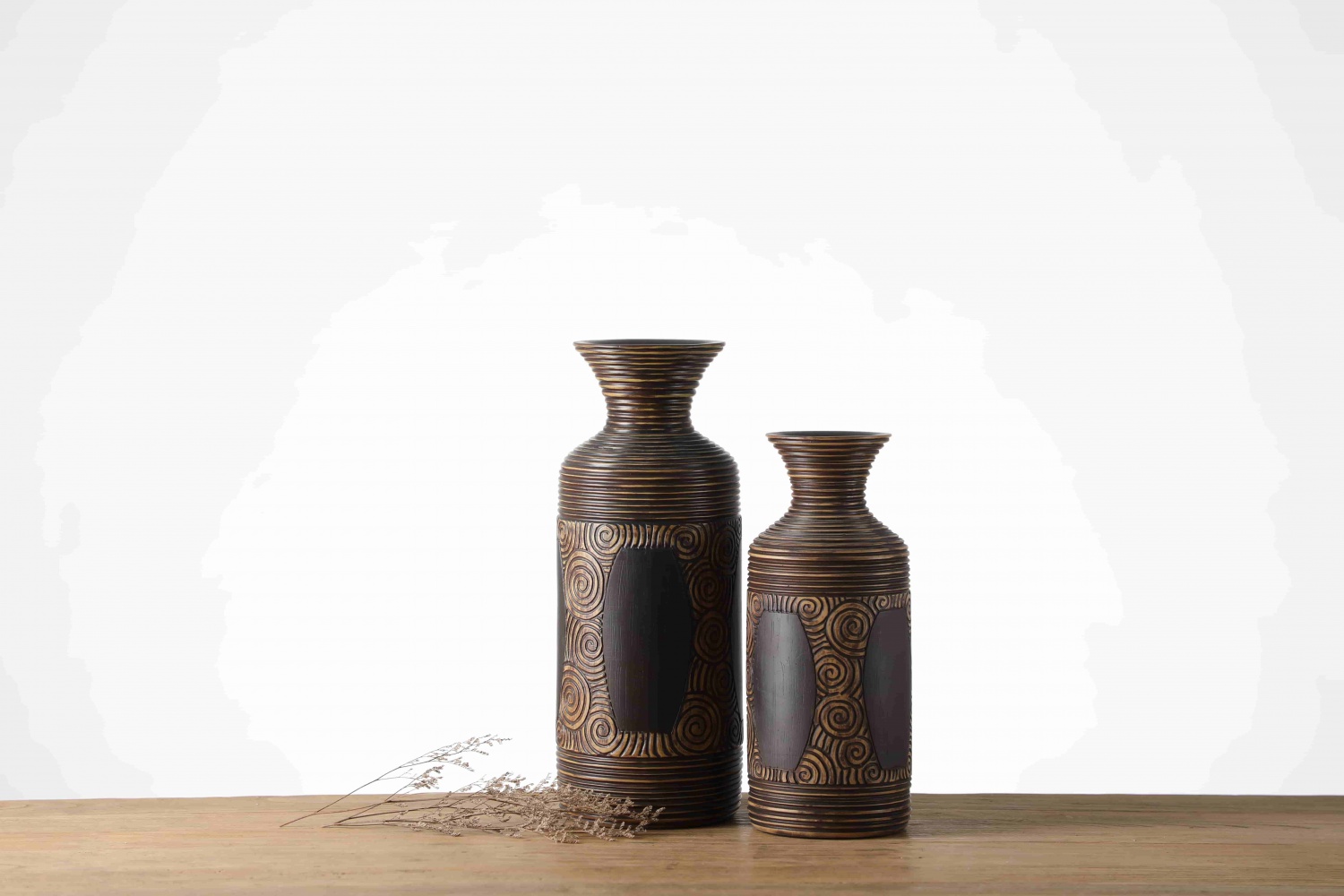 Antique style decorative polyresin vases for home decor flower vase luxury